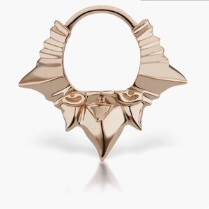 Maria Tash 14K Rose Gold 8mm Javanese Spike Hoop Earring